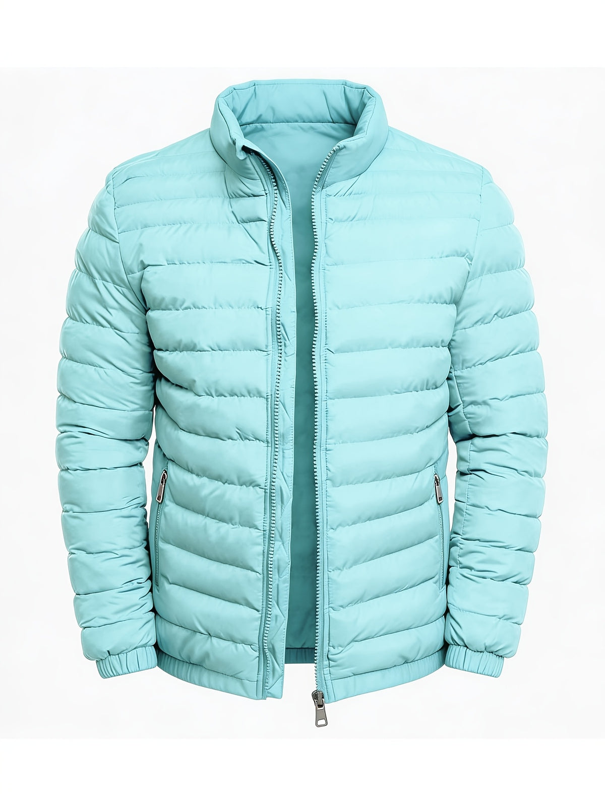 Men's Slim Fit Lightweight Stand Collar Windproof Jacket