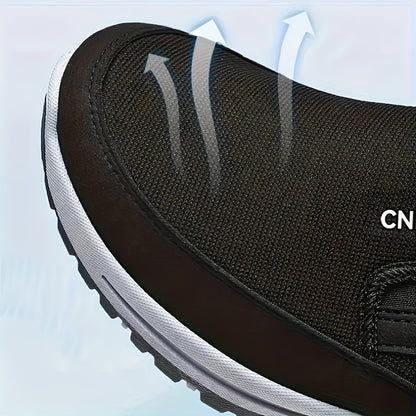 Men'S Lightweight Slip-On Sneakers - Cozy, Non-Skid Casual Running Footwear for Every Season