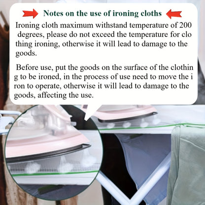 1pc Ironing mat - withstand high temperature ironing mesh, protective Ironing mesh, protective garment pressing pad for home use, with utility hooks.