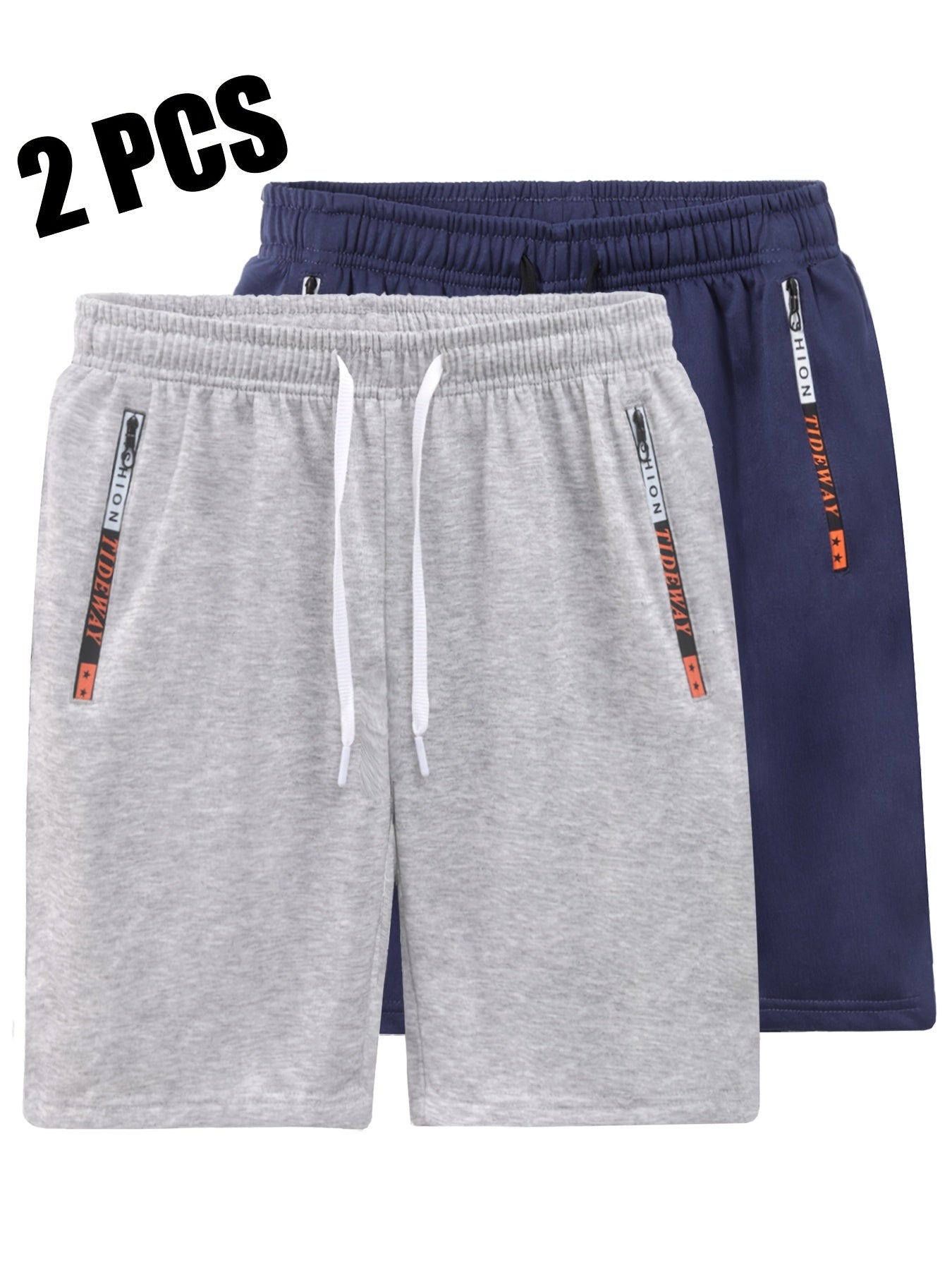 Men's Casual Outdoor Sports Shorts with Zippered Pockets