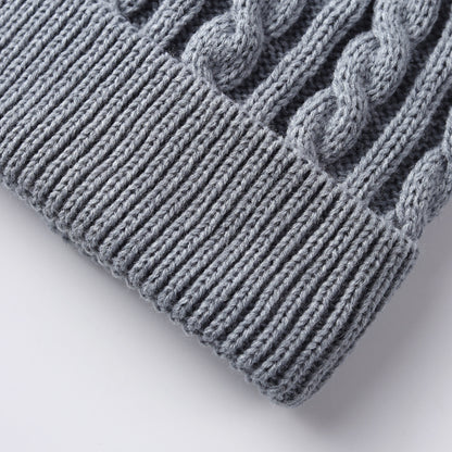 3pcs Set - Adult Warm Set Winter Hat Scarf Gloves, a Three-In-One Comfortable Set Integrating Hat And Scarf, Cold And Frost Protection, Suitable for Daily Commute, Shopping And Outdoor Activities