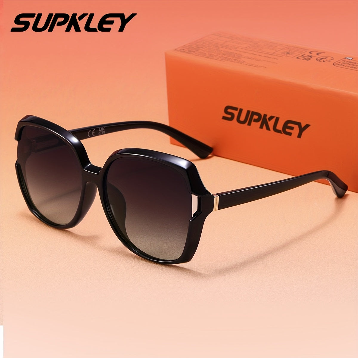Women's Polarized Oval Sunglasses with TAC UV400 Lenses
