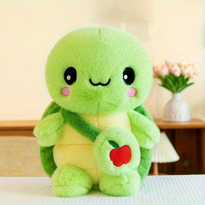 Soft Green Turtle Plush Toy - Cute Cartoon Turtle Doll, Perfect Birthday Gift, Birthday Present, Birthday Party Decor, Birthday Gift for Her, Birthday Gift for Him