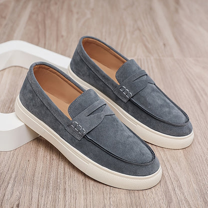 Men's PU Loafers Soft-Soled Moccasin Casual Shoes