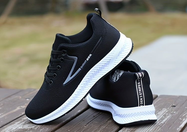 Men's Lace-up Sneakers - Athletic Shoes - Lightweight And Breathable - Running Basketball Workout Gym