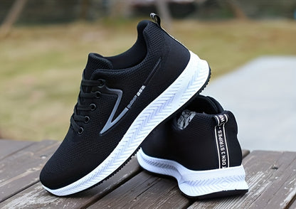 Men's Lace-up Sneakers - Athletic Shoes - Lightweight And Breathable - Running Basketball Workout Gym