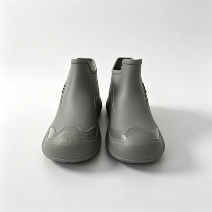 Men's All-Season PVC Ankle Rain Boots for Outdoor Use