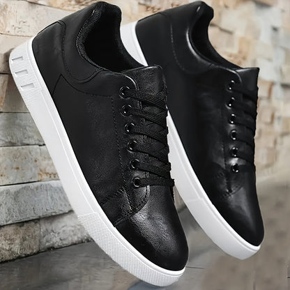 Men's Casual Sneakers - Slip-Resistant, Durable & Comfortable Lace-Up Skate Shoes, Suitable for Every Season - ayq