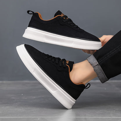 Men's Lightweight Breathable Skate Sneakers with Slip-Resistant Sole