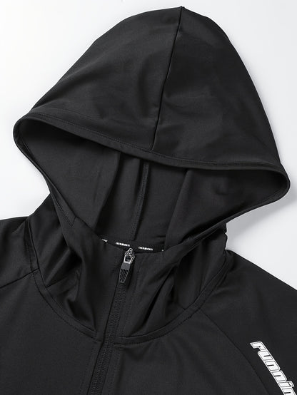 Men's Casual Hooded Sport Jacket for Spring and Fall