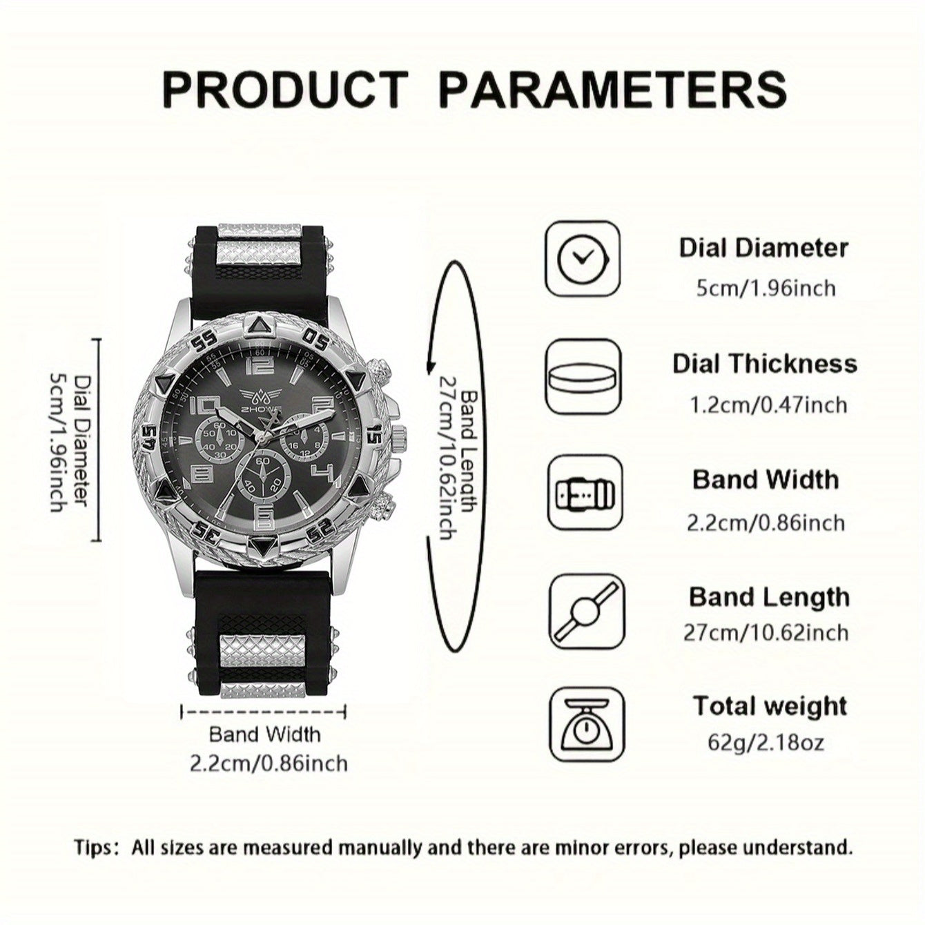 5 հատ տղամարդու գործնական ժամացույց՝ ոճային կլոր քվարցային ժամացույց՝ էլեկտրոնային մեխանիզմով + երեք թևնոցով, նորաձև ակնոց, հարմար է գրասենյակի և պաշտոնական առիթների համար՝ իդեալական նվեր մասնագետների համար