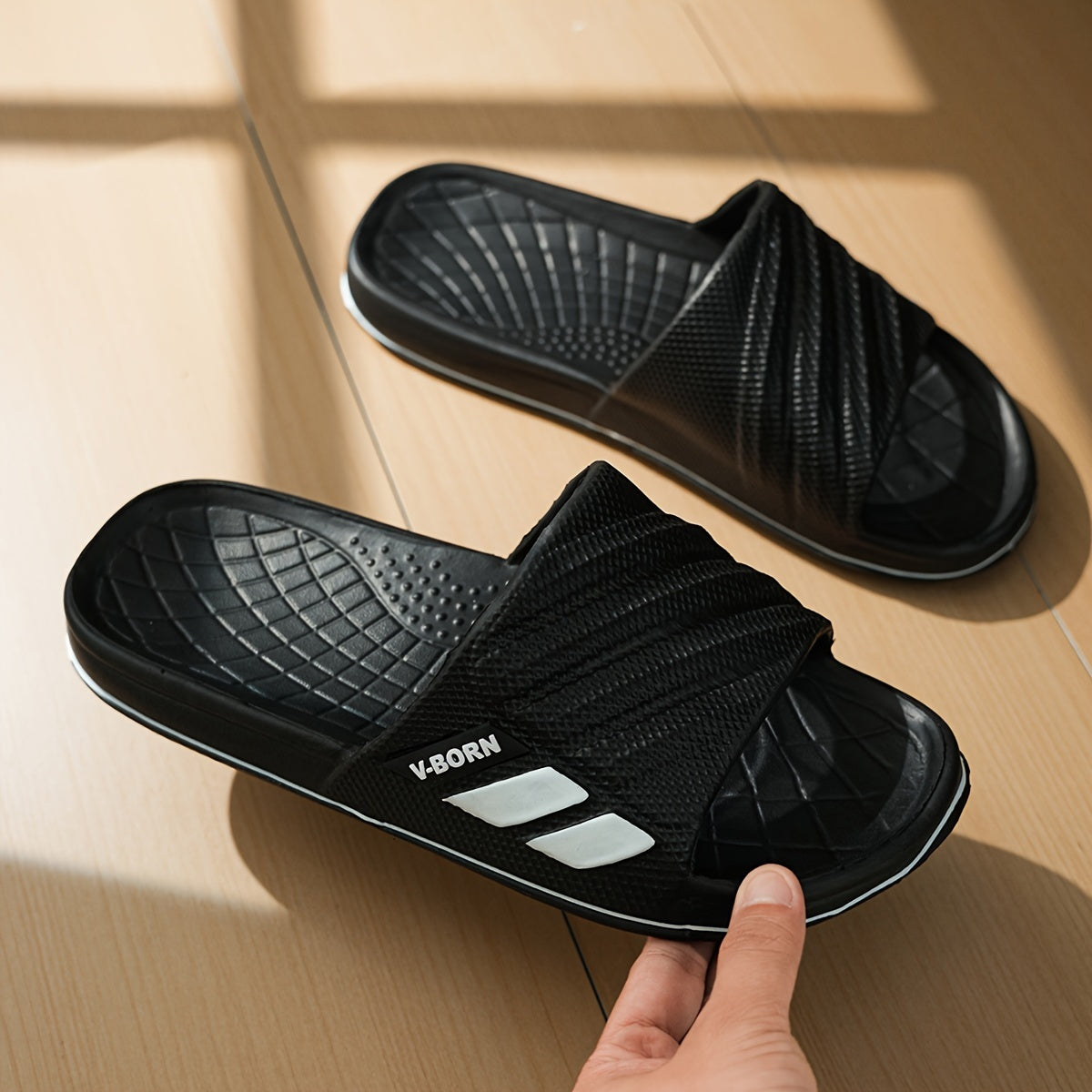 Unisex Casual EVA Slip-On Home Bathroom Slippers