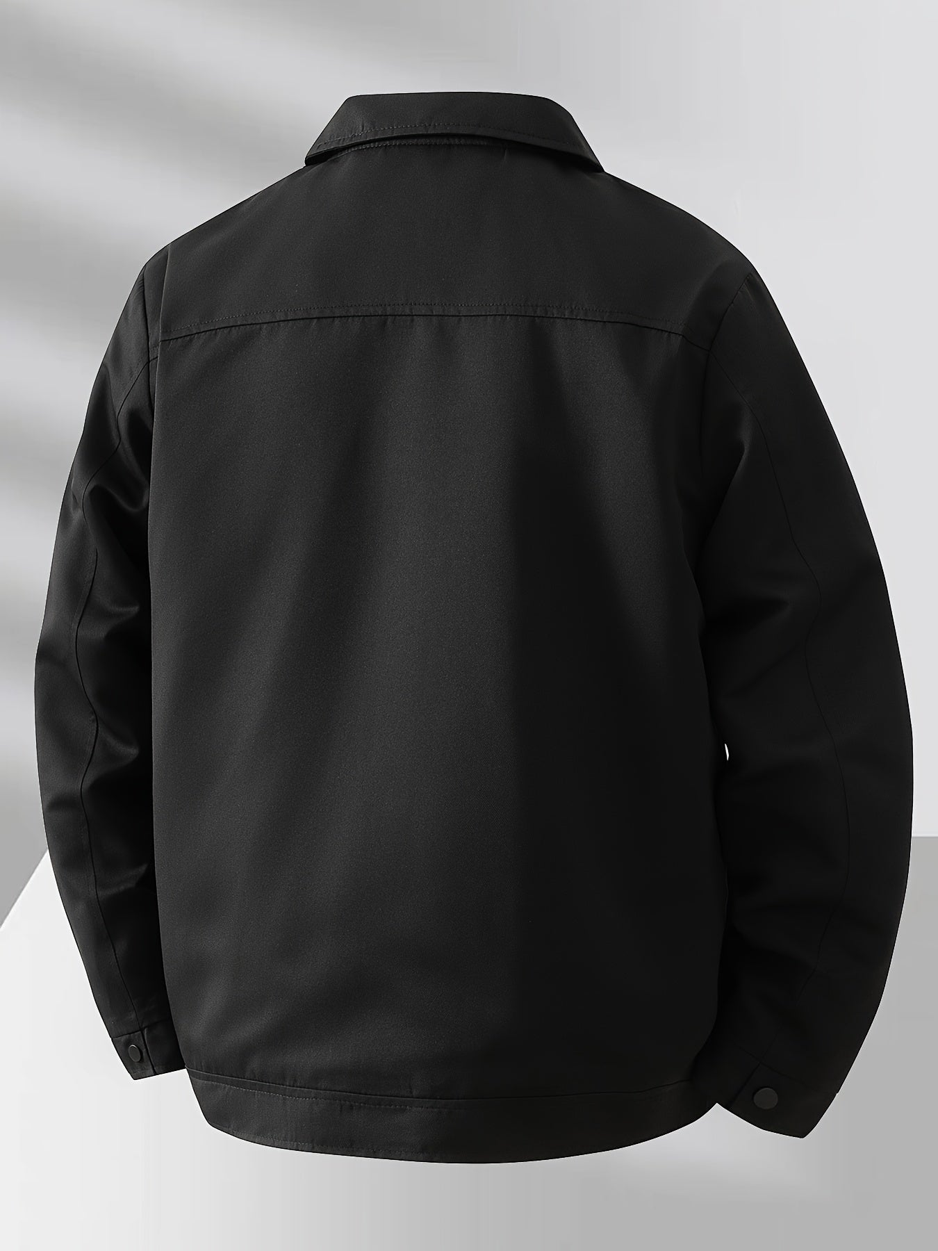 Men'S Lightweight Business Jacket - Zip-Up Formal Coat with Notch Lapel, Olive Green - Office, Wedding, Travel - Durable Polyester Jacket for Professional & Casual Attire - Spring/Fall Outerwear, Office Wear, Sleek Design, Hi