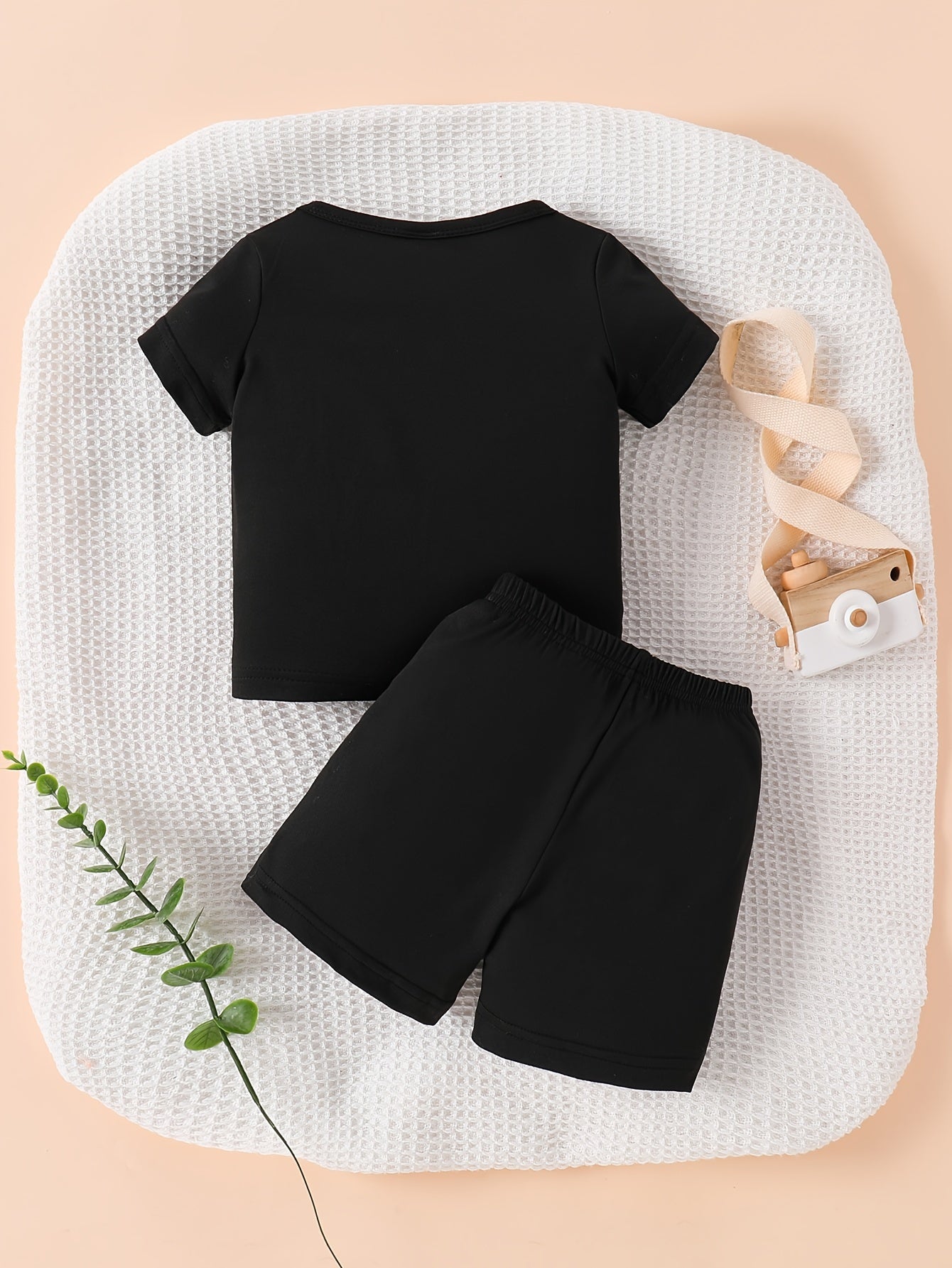 Newborn Baby Boy Casual Animal Print T-Shirt & Shorts Set