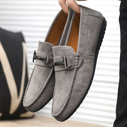 Men's Casual Loafers Slip-On Round Toe Minimalist Style