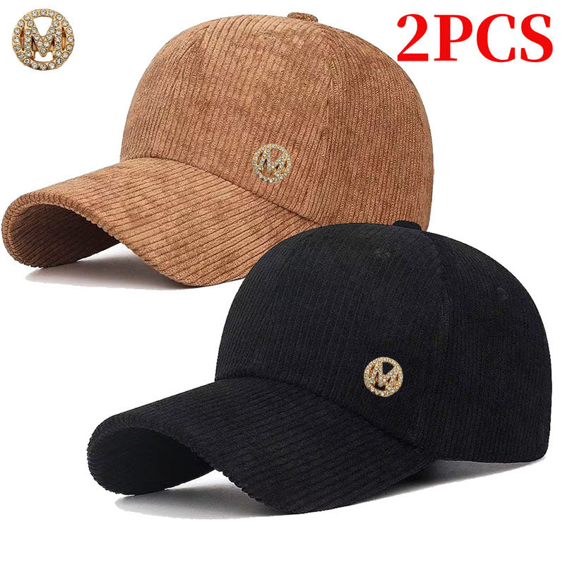 Unisex Adjustable Corduroy Baseball Cap - Lightweight, Retro Style
