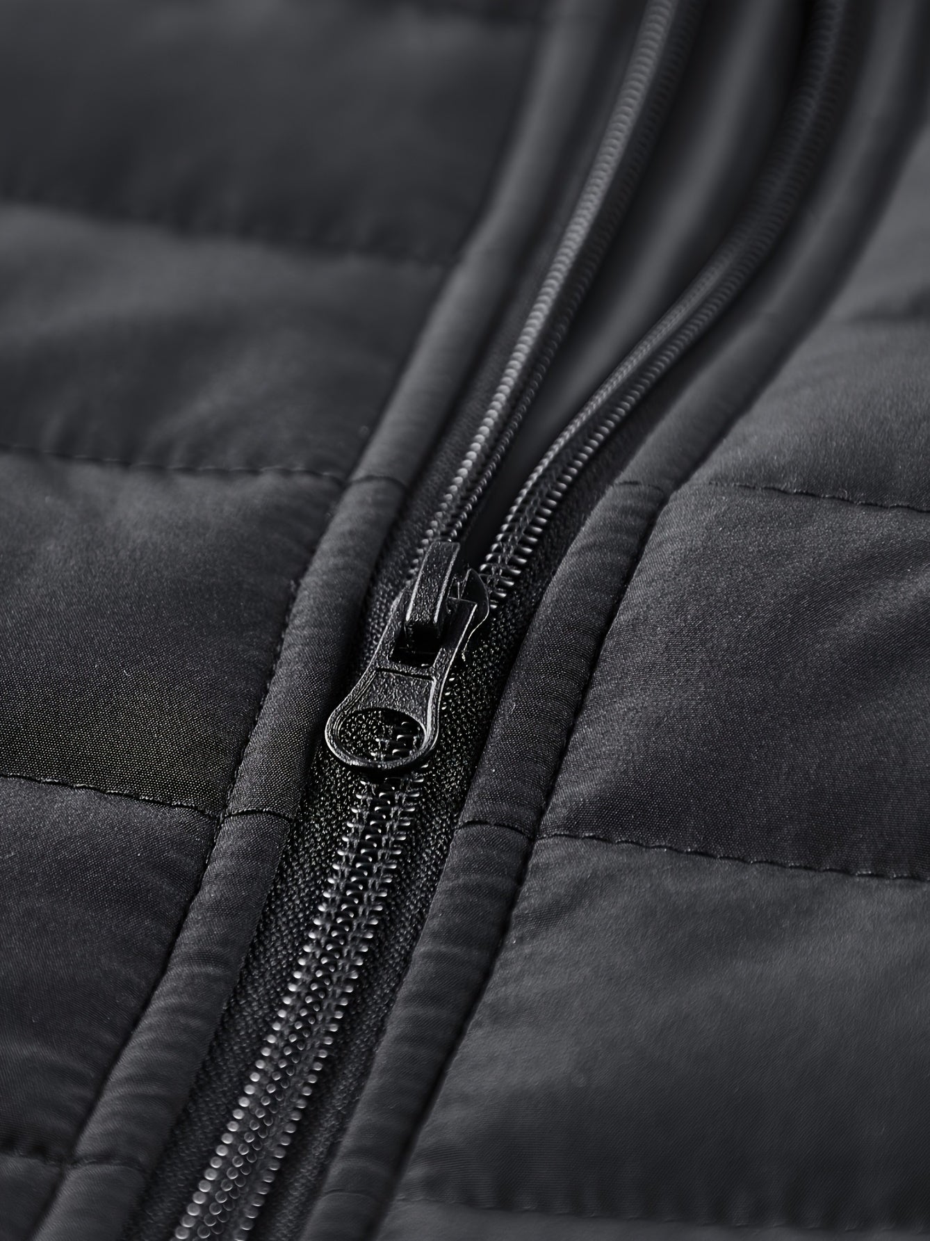 Men's Winter Stylish Padded Coat, Slim Fit Stand Collar Warm Jacket, Men's Plus Size -padded Padded Jacket - ayq
