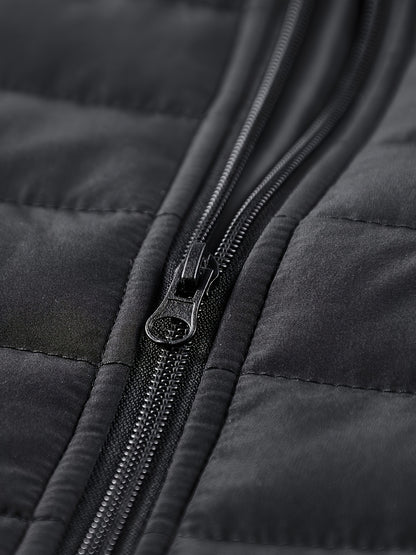 Men's Winter Stylish Padded Coat, Slim Fit Stand Collar Warm Jacket, Men's Plus Size -padded Padded Jacket - ayq