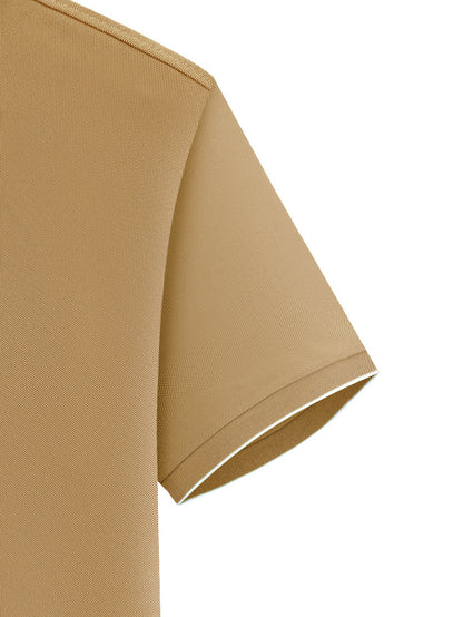 Y1013.46-30.48 cm Black, Navy Blue, Pink, And Beige, Featuring CKZM Graphic Prints, High-End Breathable Golf Shirts, Men'S Tops, Casual V-Neck T-Shirts for Men, Summer Short Sleeves, Men'S POLO Shirts, Men'S Clothing, with a - ayq