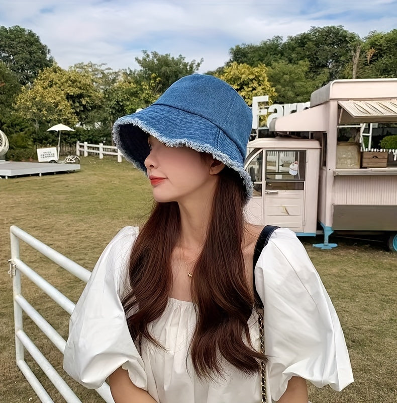 1pc 2024 New Spring/Summer Fisherman Hat, Sun Hat, Casual And Fashionable, Suitable for Travel, Protects Against Uv Rays
