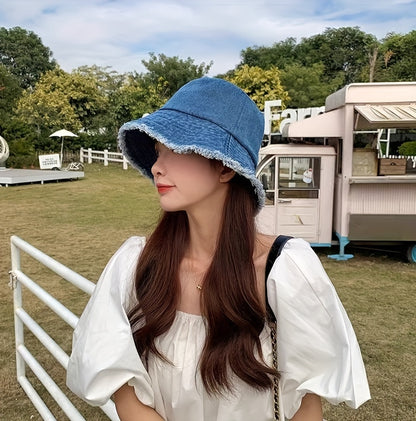 1pc 2024 New Spring/Summer Fisherman Hat, Sun Hat, Casual And Fashionable, Suitable for Travel, Protects Against Uv Rays