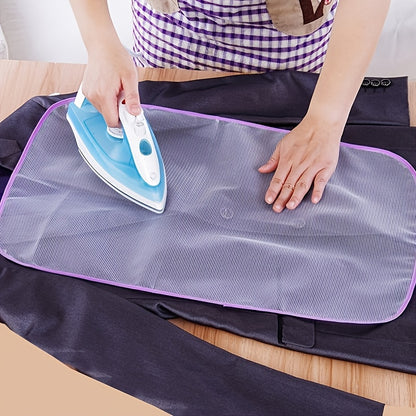 1pc Ironing mat - withstand high temperature ironing mesh, protective Ironing mesh, protective garment pressing pad for home use, with utility hooks.