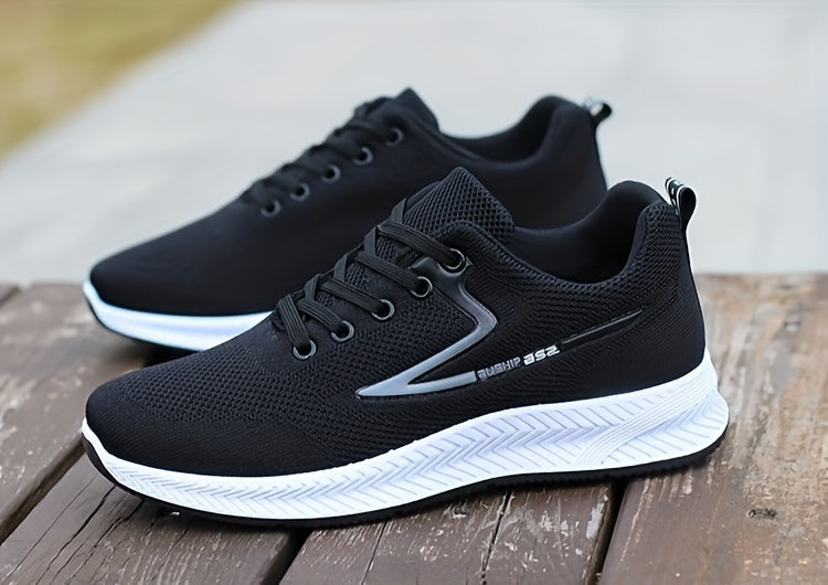 Men's Lace-up Sneakers - Athletic Shoes - Lightweight And Breathable - Running Basketball Workout Gym