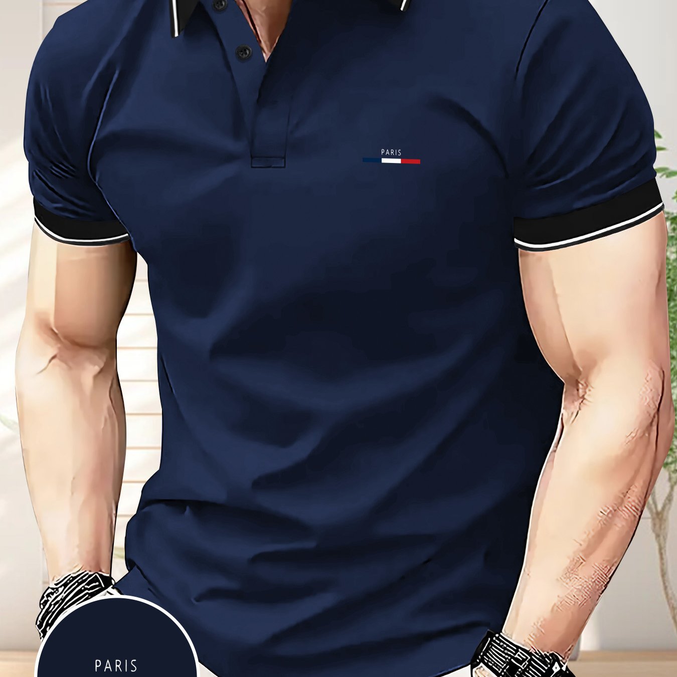 Summer Business Casual Outdoor Short Sleeve Trendy Men's Golf Shirt, Loose Fit Printed Top for Couples and Unisex Wearers - ayq