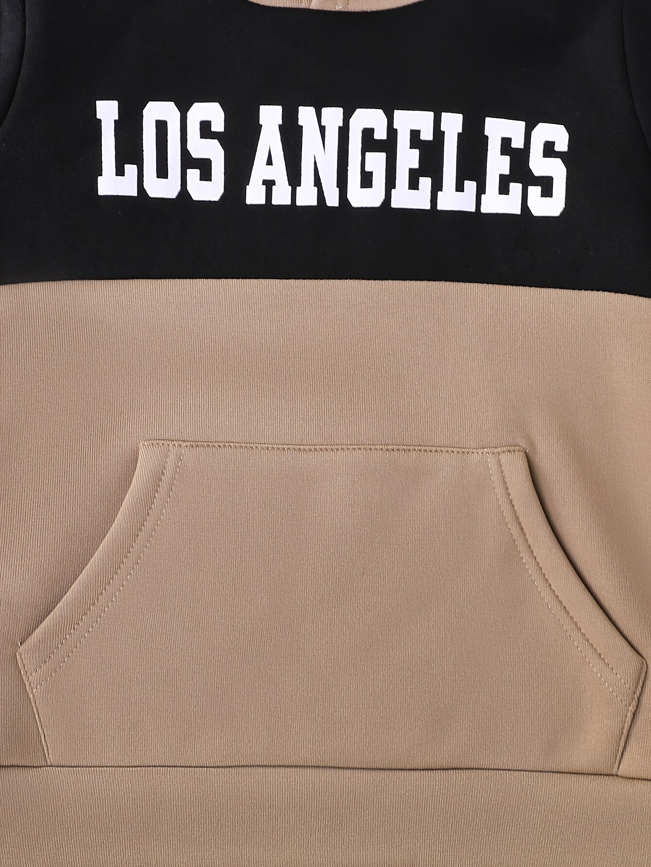 2pcs Boys' Autumn/Winter Fleece-Lined Hooded Sweatshirt and Pants Set, Simple Letter Print Fashion Classic Outfit for Outdoor Sports and Casual Wear, 100% Polyester Knit Stretch Fabric, Ideal Gift Choice for Kids, Perfect for