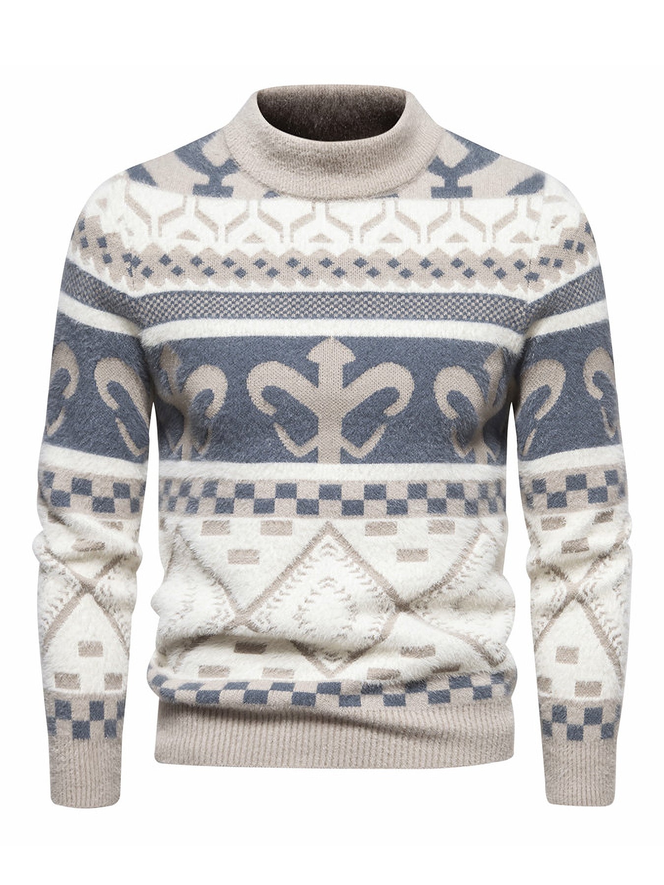 Աշնանային և ձմեռային կլոր օձիքով սվիտեր, տաք, տրիկոտաժե, առօրյա, նորաձև, բազմակողմանի վերնաշապիկ