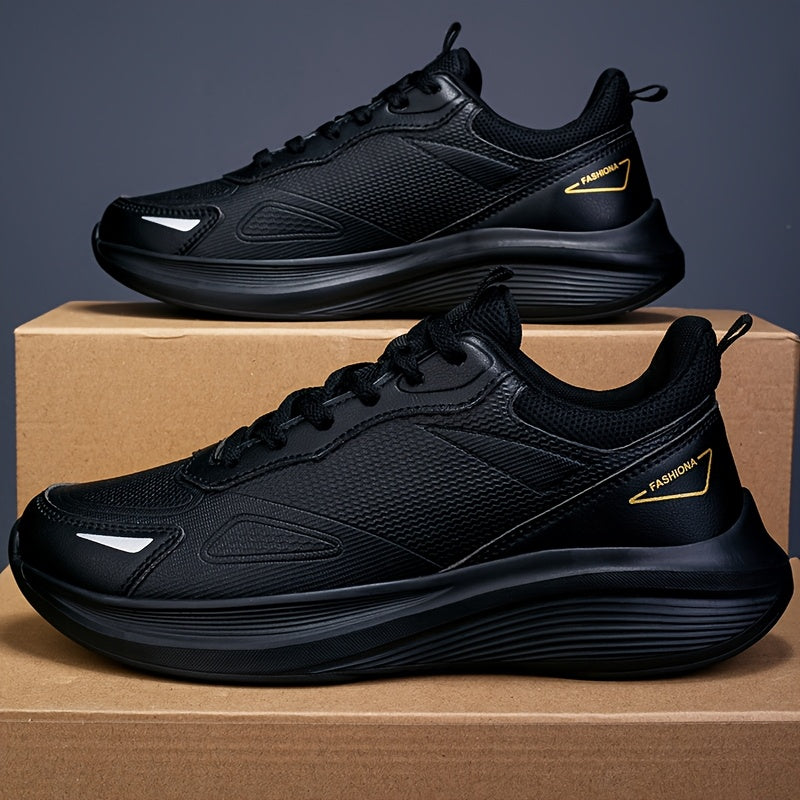Men'S Lightweight Lace-Up Sneakers, Suitable for Running, Basketball, Fitness, And Casual Wear at The Gym - ayq