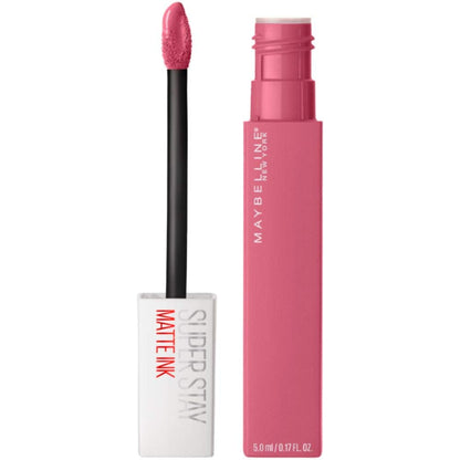 Maybelline Super Stay Matte Ink Liquid Lipstick Makeup, Long Lasting High Impact Color, up to 16H Wear, Exhilarator, Ruby Red, 1 Count, Packaging May Vary