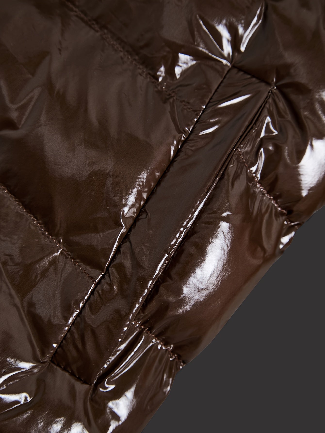 Women'S Winter Hooded Coat - Lightweight Warm Loose Fit Jacket with Full-Zip Closure, Elegant Brown Outerwear for Cold Weather, Office, Dates & Everyday - Non-Stretch Fabric Construction, Ladies Winter Coats, Date Night Wear,