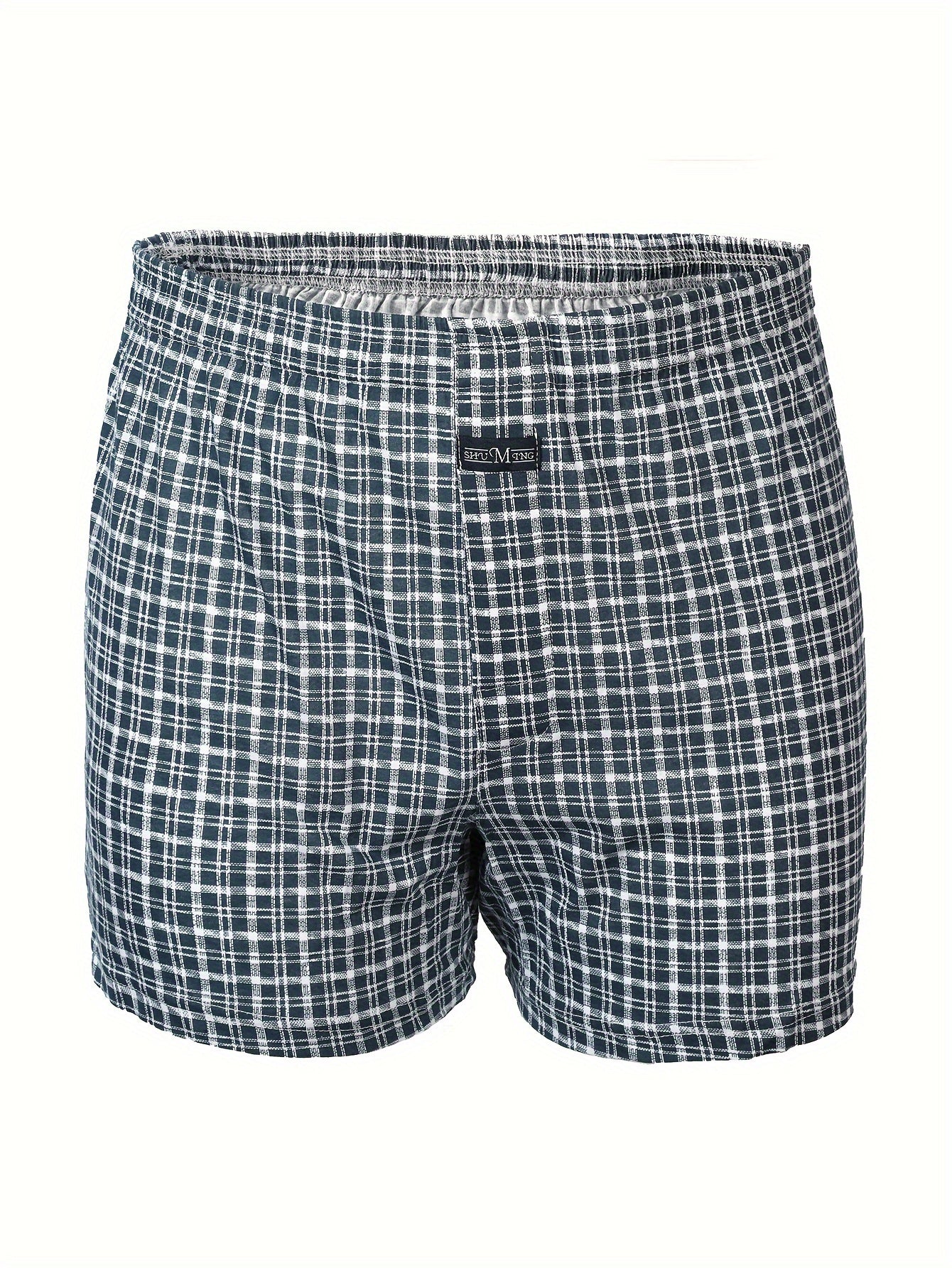 Men's High-Waisted Cotton Boxer Briefs with Button Closure