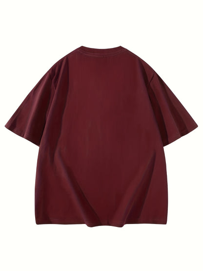Women's Casual Cotton Love Pattern T-Shirt, Short Sleeve