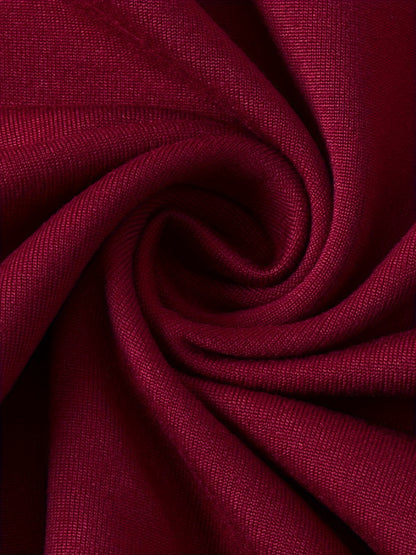 Նոր ոճի U-ձև օձիքով ցանցկեն, պոլկա կետերով երկար թևքով, միագույն, ներքնազգեստով, ամենօրյա, բազմակողմանի վերնաշապիկ