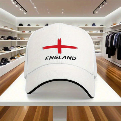 Adjustable England Cross Baseball Cap for Men & Women