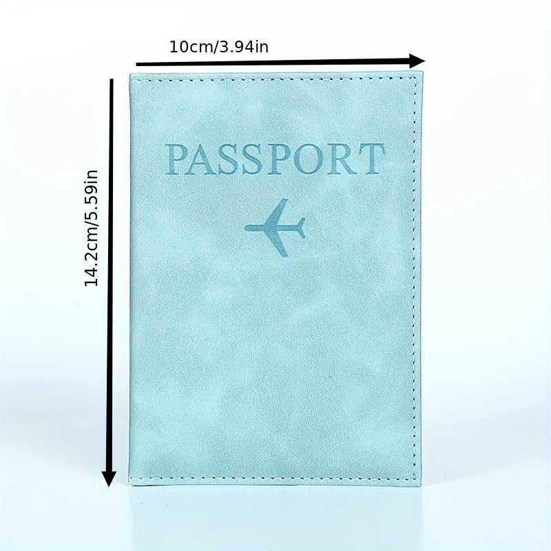 PU Simple Passport Holder Passport Protection Case Ճանապարհորդական անձնագրի ID կրեդիտ քարտի կափարիչ