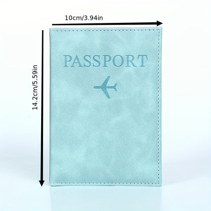 PU Simple Passport Holder Passport Protection Case Ճանապարհորդական անձնագրի ID կրեդիտ քարտի կափարիչ