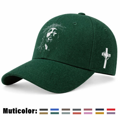 Unisex Christian Baseball Cap with Adjustable Cross Design
