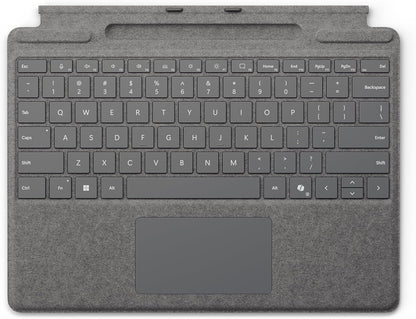 Microsoft Surface Pro Keyboard with Slim Pen 2 Bundle for Pro Copilot+ (11Th Edition), Pro 9 and Pro 8, Alcantara Material, Black