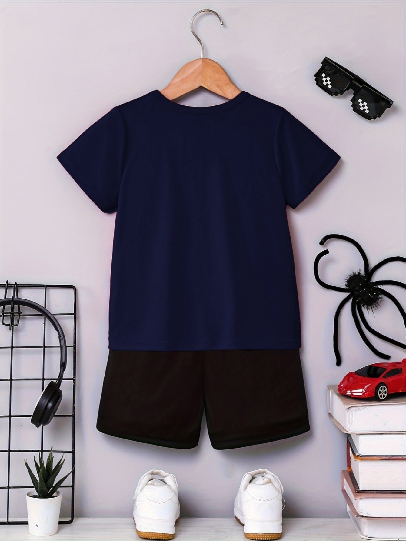 Baby Boy Summer Two-Piece Set with Breathable Shorts & T-Shirt