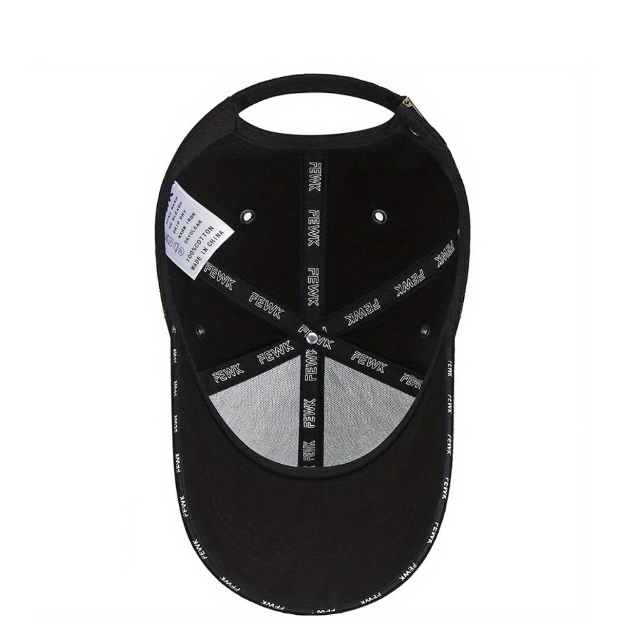 Unisex Breathable Cotton Baseball Cap with Metal Vent Eyelets
