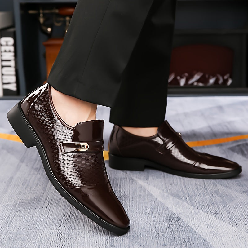 Men's Business Casual Slip-On Shoes with Soft Rubber Sole