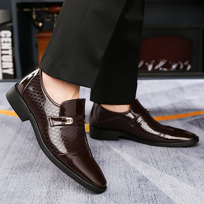 Men's Business Casual Slip-On Shoes with Soft Rubber Sole