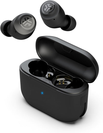Jlab Go Air Pop True Wireless Bluetooth Earbuds & Charging Case - Black, Dual Connect, IPX4 Sweat Resistance, Bluetooth 5 Connection, 3 EQ Sound Settings Signature, Balanced, Bass Boost