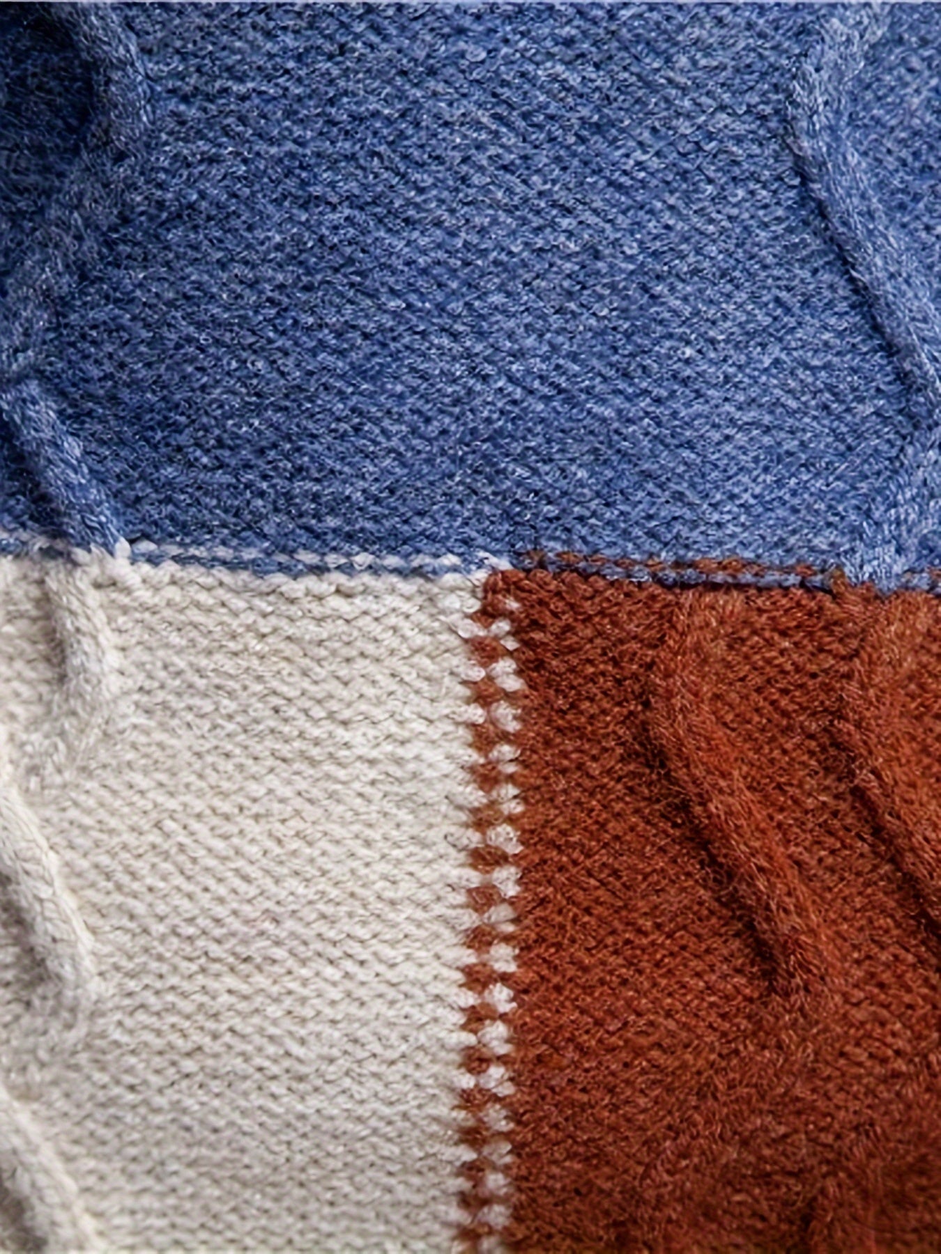 Տղամարդկանց գունագեղ ժակարդե սվիտեր կլոր վզով աշնանային և ձմեռային համար