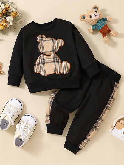 Toddler Baby Boy Clothes Outdoor Set Long Sleeve Sweatshirt Top Casual Pants Fall Winter Outfit Sweatsuit