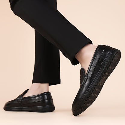 Men’s Business Casual Slip-On Shoes with Non-Slip Rubber Sole