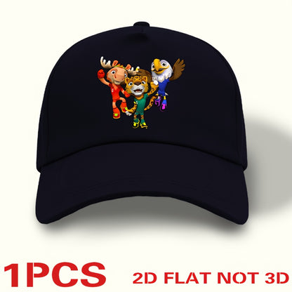 FIFA USA-Mexico Canada World Cup Mascot Baseball Cap, Lightweight Snap